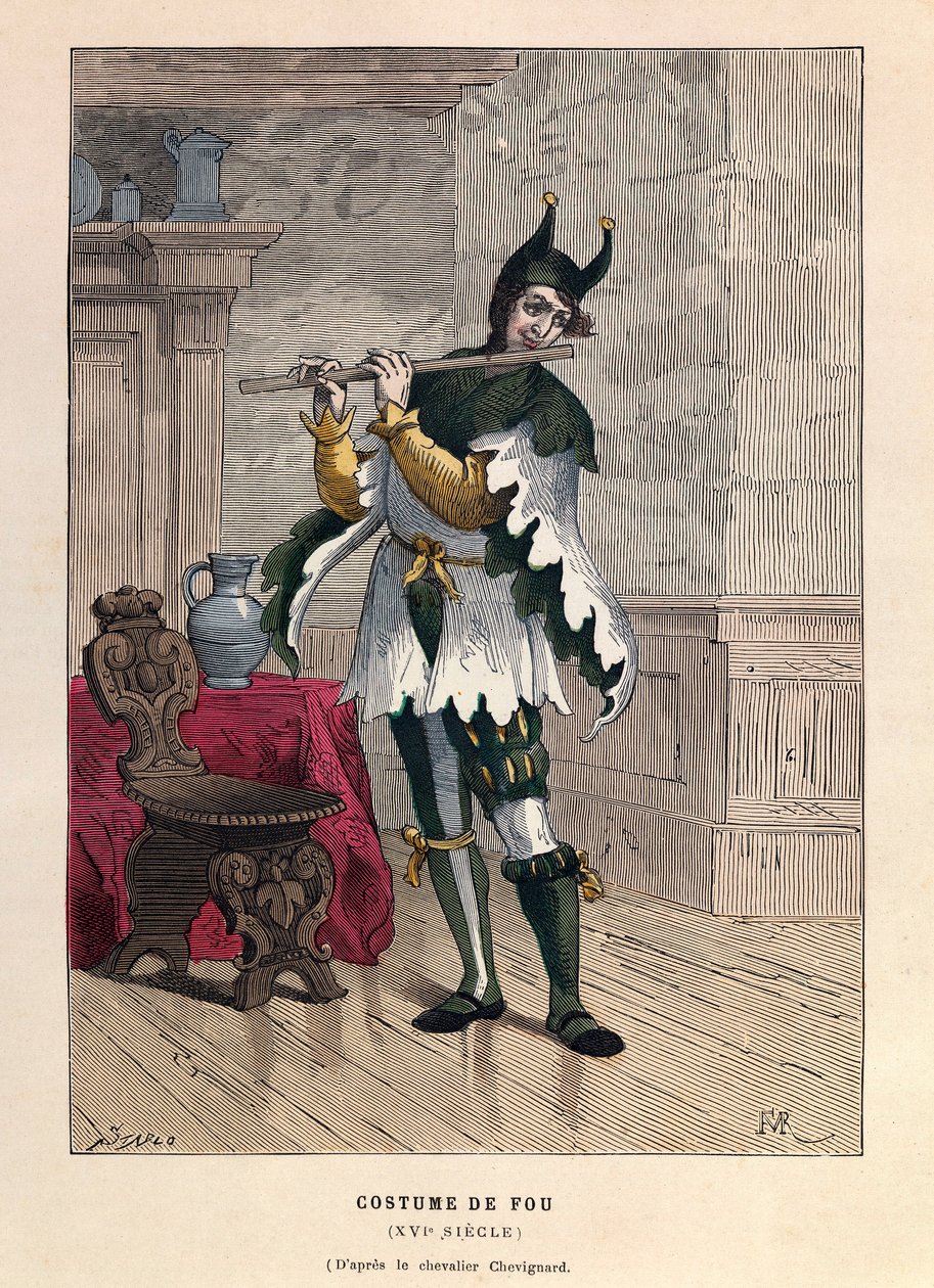 Crazy Costume in the 16th Century - Costume of a Fool 16th Century by Anonymous Anonymous