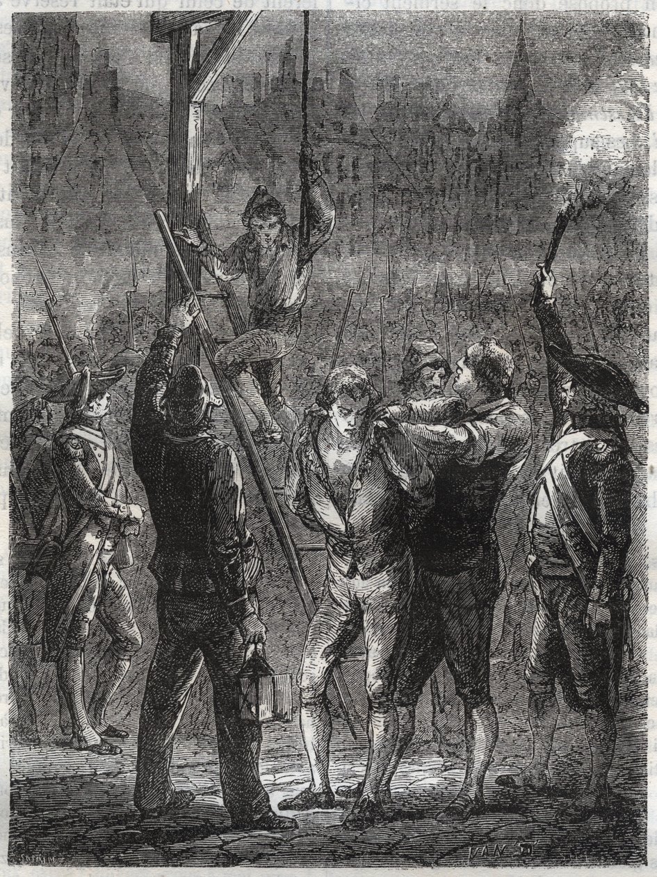 Execution of Thomas de Mahy, Marquis de Favras - Paris, February 19 by Anonymous Anonymous