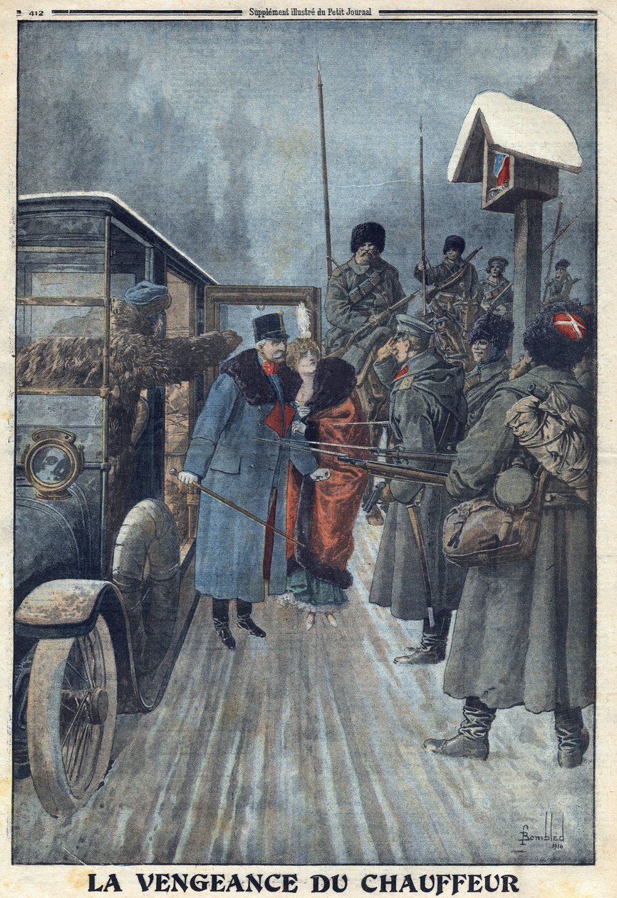 First World War 1914-1918. Denounced by his driver who wanted to avenge his ill-treatment, Austrian General Skarbonovich is taken prisoner in a Russian camp - In 
