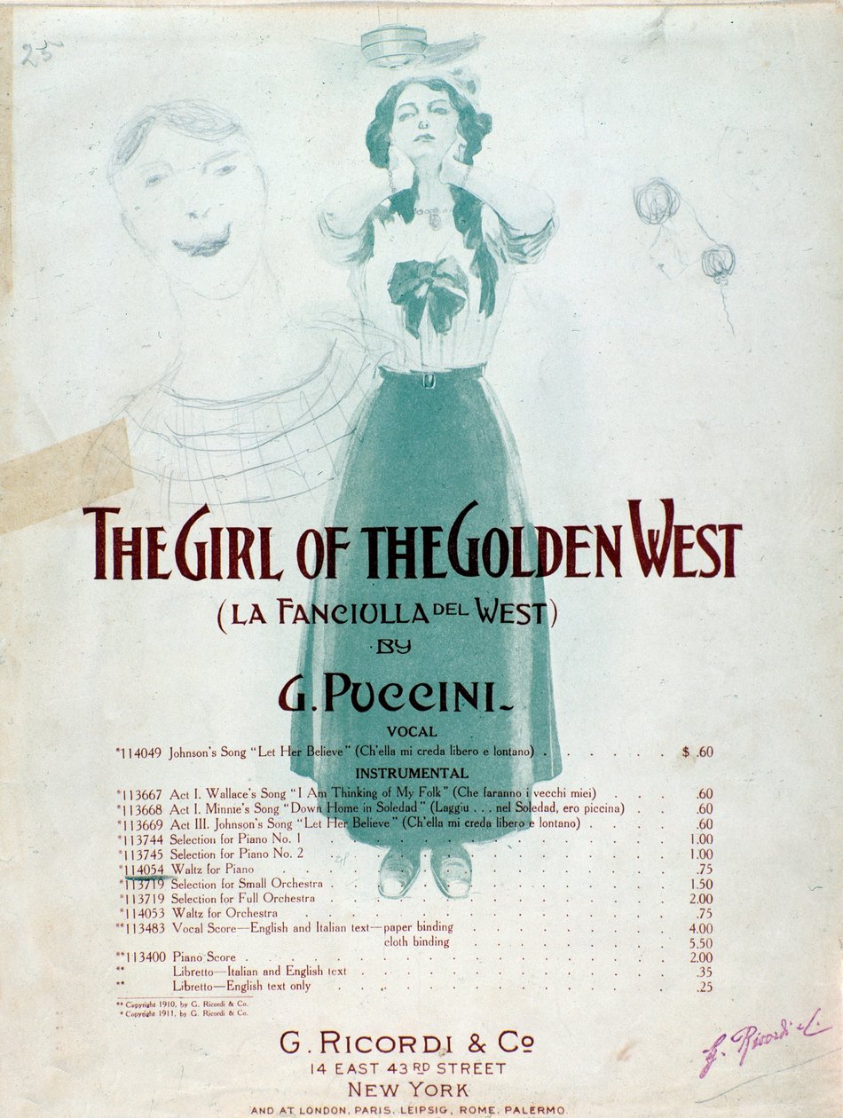 Frontispiece of musical score of 