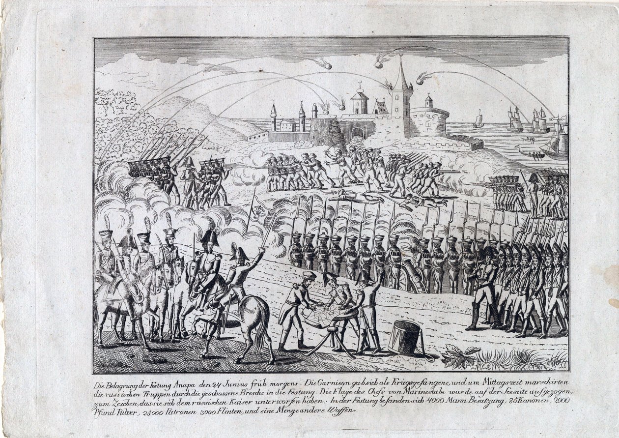 The Siege of the Anapa Fortress on June 23 by Anonymous Anonymous