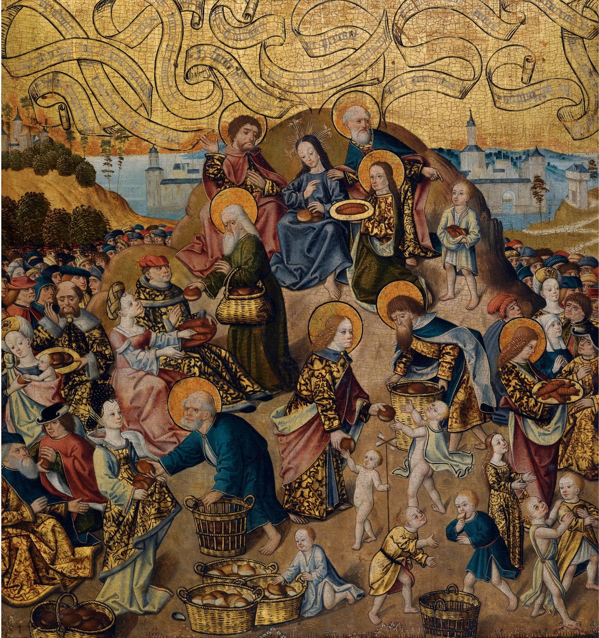 The Miracle of the Five Loaves and Two Fishes by Anonymous Anonymous