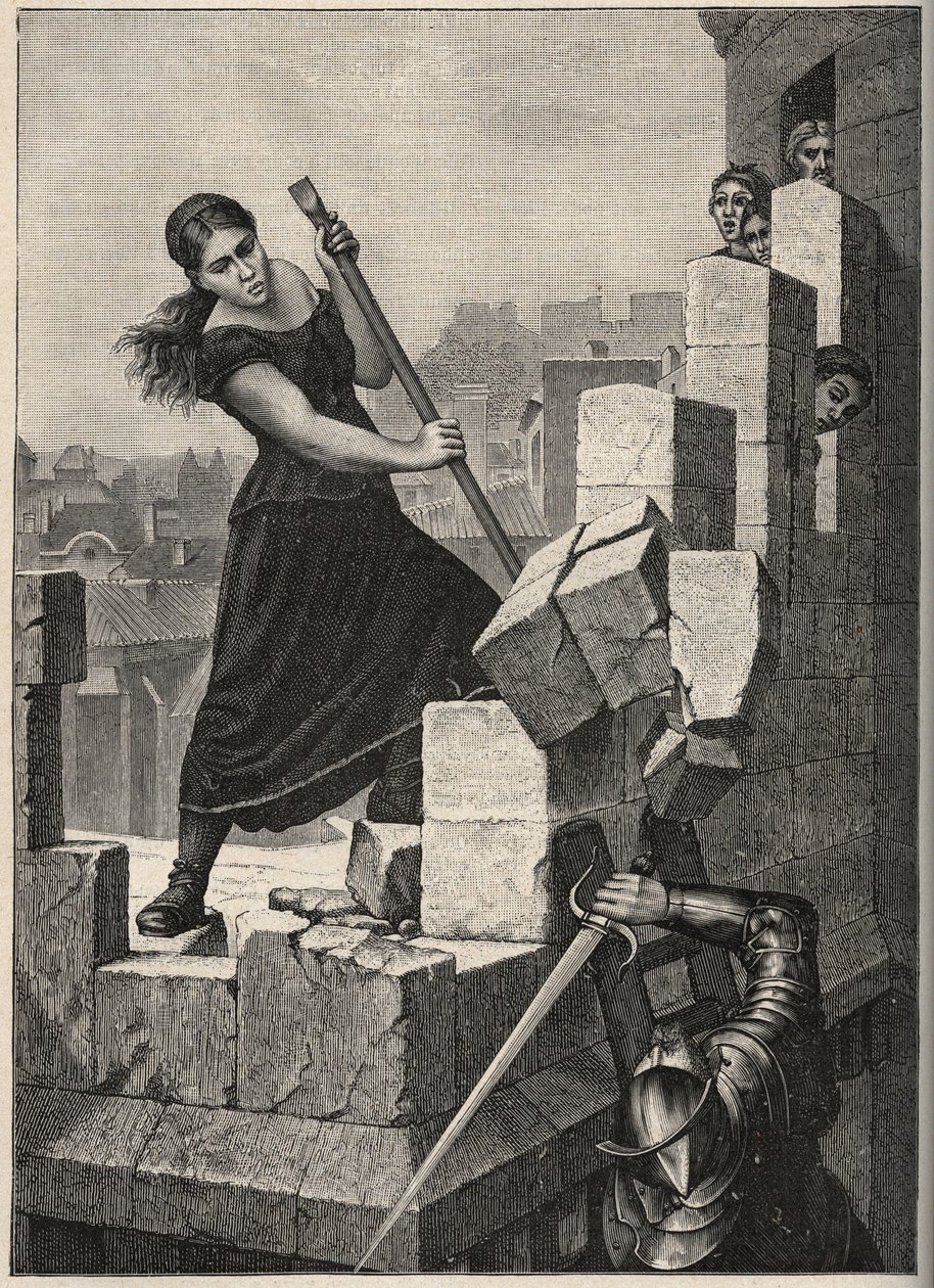 Marguerite Catherine Ponsoye defending Montelimar in May 1570 by Anonymous Anonymous