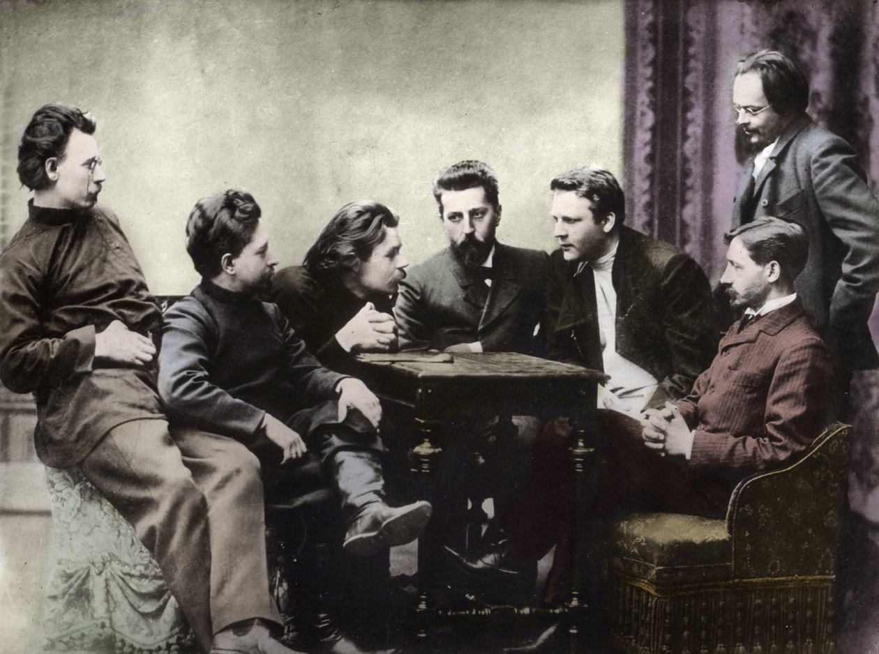 Portraits of Russian Intellectuals of the Literary Group Znanie by Anonymous Anonymous