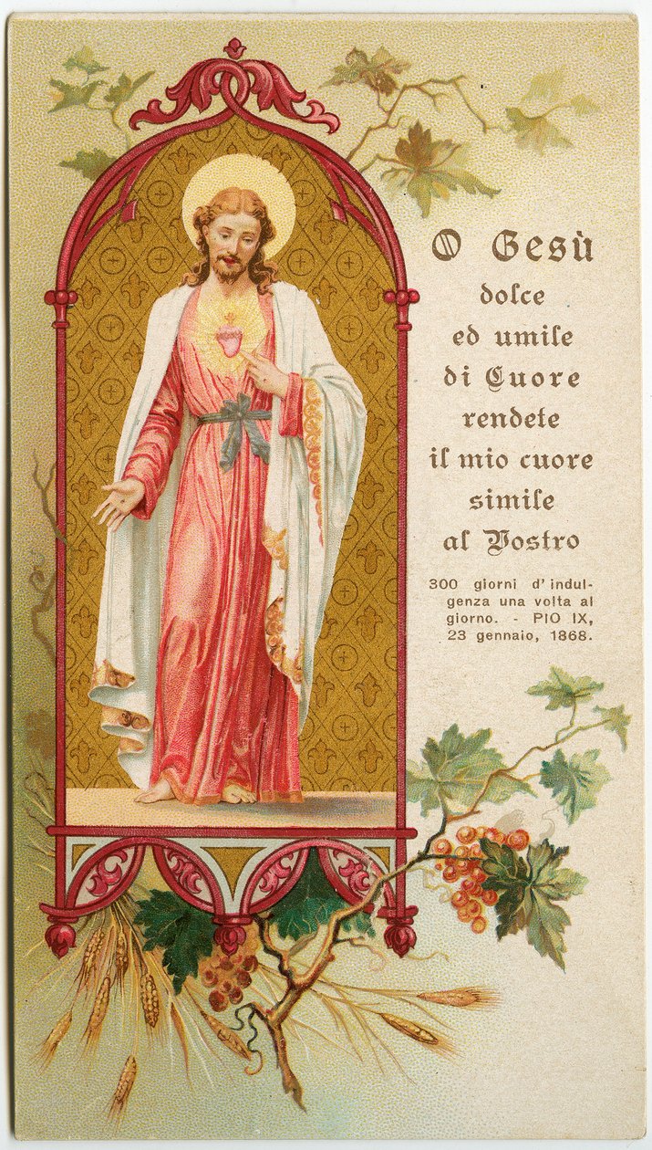 Pious Image: Prayer to Jesus (engraving) by Anonymous Anonymous