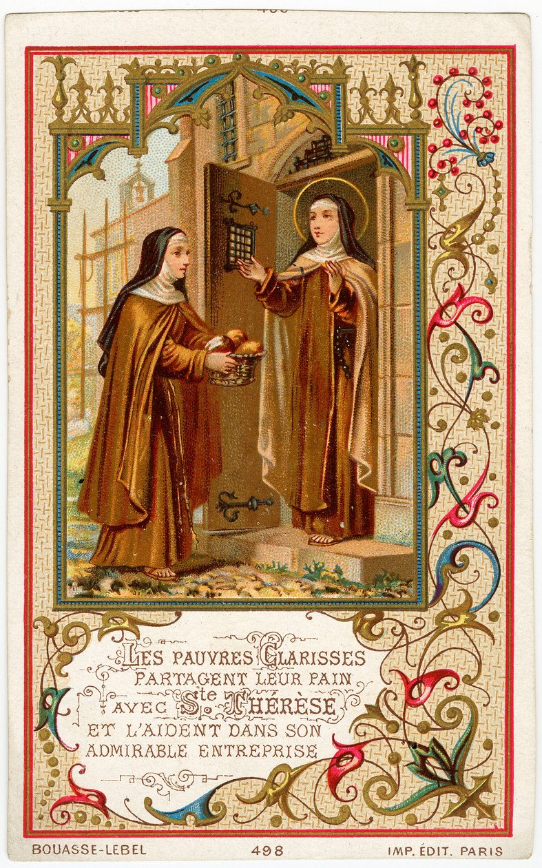 St Teresa of Jesus Receiving Help and Bread from the Poor Clares by Anonymous Anonymous