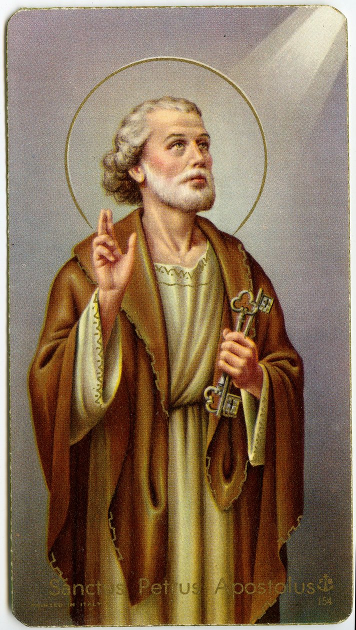 Pious image: The apostle St. Peter by Anonymous Anonymous