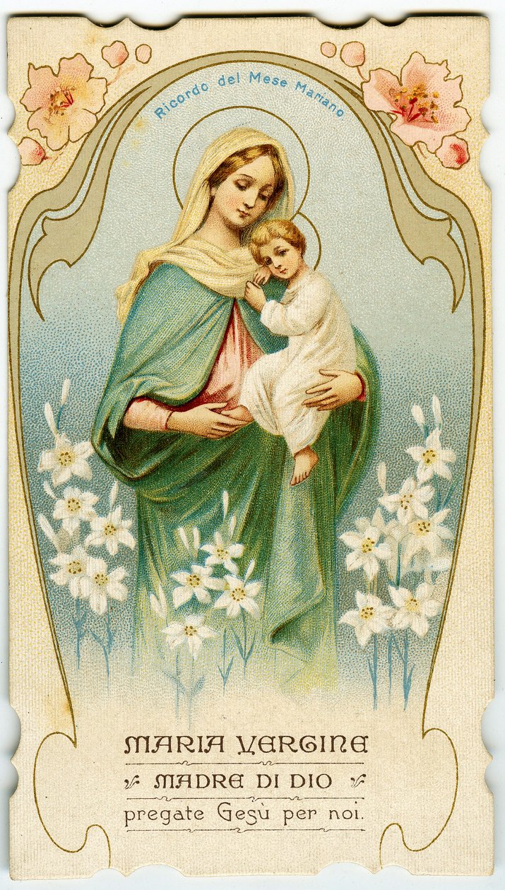 Pious image: Virgin with child by Anonymous Anonymous