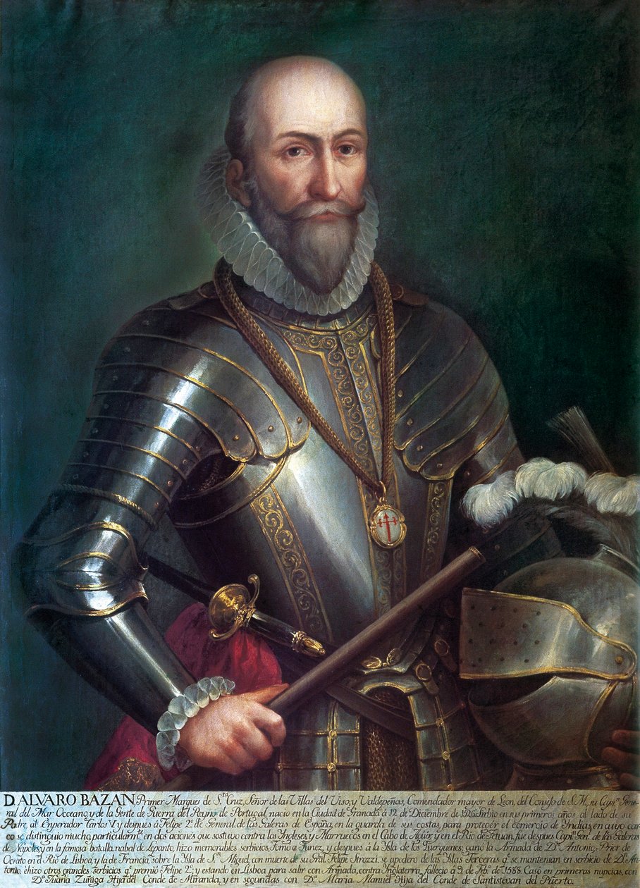 Portrait of Álvaro de Bazán y Guzmán, First Marquis of Santa Cruz by Anonymous Anonymous