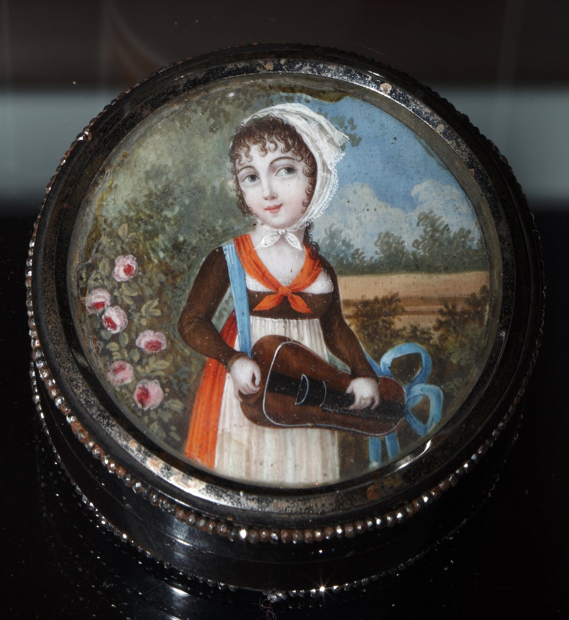 Portrait of a Girl With Hurdy Gurdy by Anonymous Anonymous