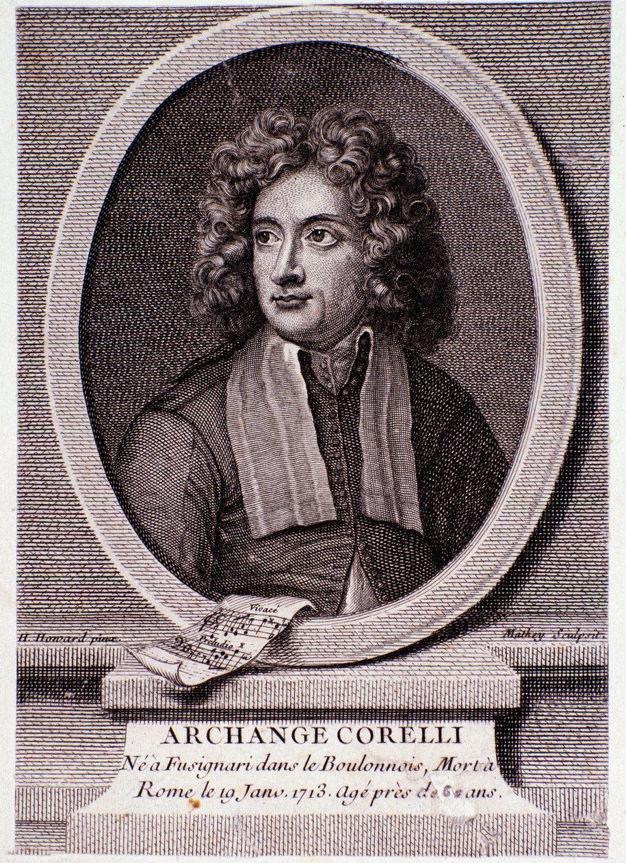 Portrait of Arcangelo Corelli (engraving) by Anonymous Anonymous