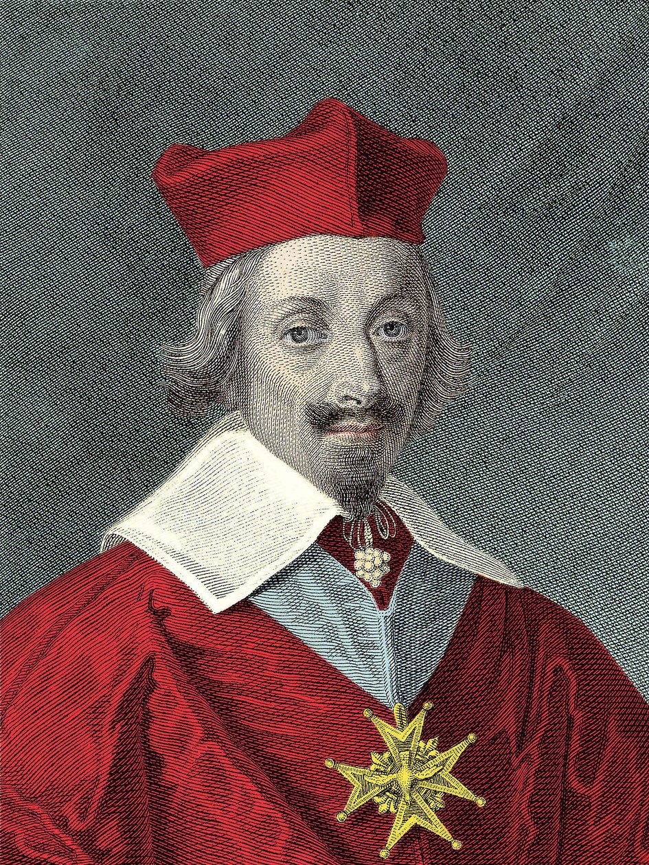 Portrait of Armand Jean Du Plessis, Cardinal De Richelieu, French Politician by Anonymous Anonymous