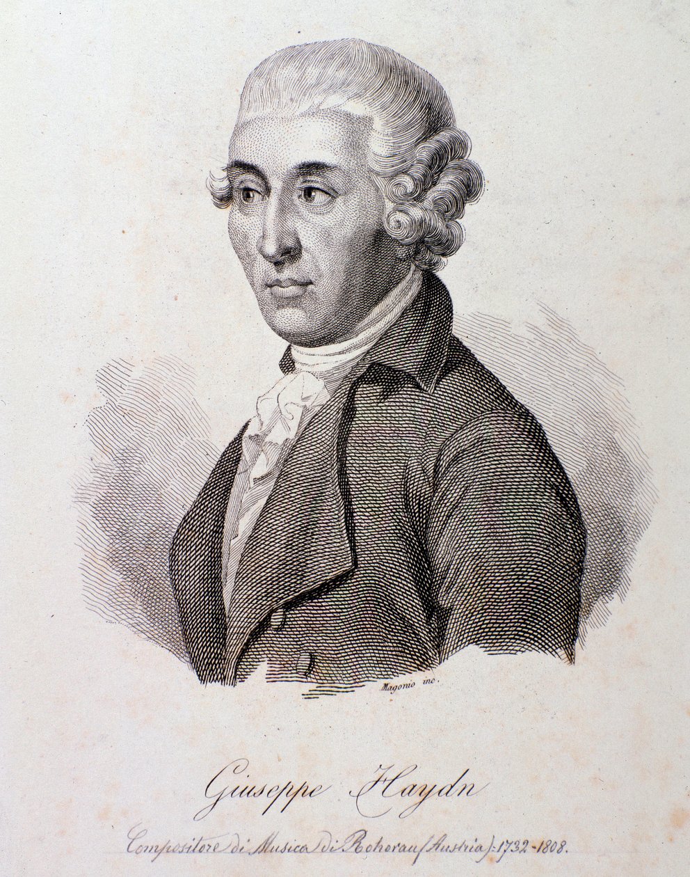 Portrait of Austrian composer Joseph Haydn (1732-1809) by Anonymous Anonymous