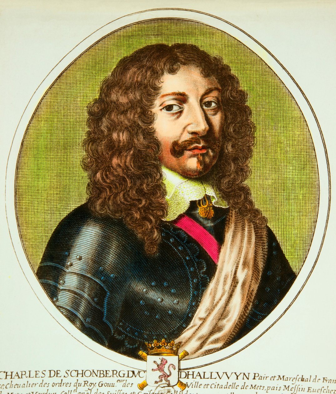 Portrait of Charles de Schomberg (1601-1656) Duke of Halluin, peer and marshal of France under Louis XIII by Anonymous Anonymous