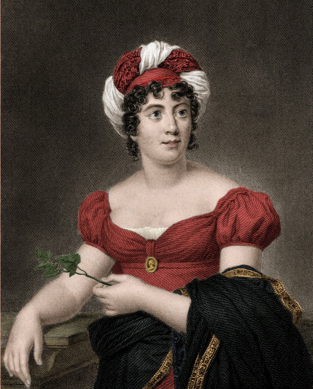 Portrait of Germaine Necker, Baroness of Stael Holstein called Madame de Stael (1766-1817) by Anonymous Anonymous