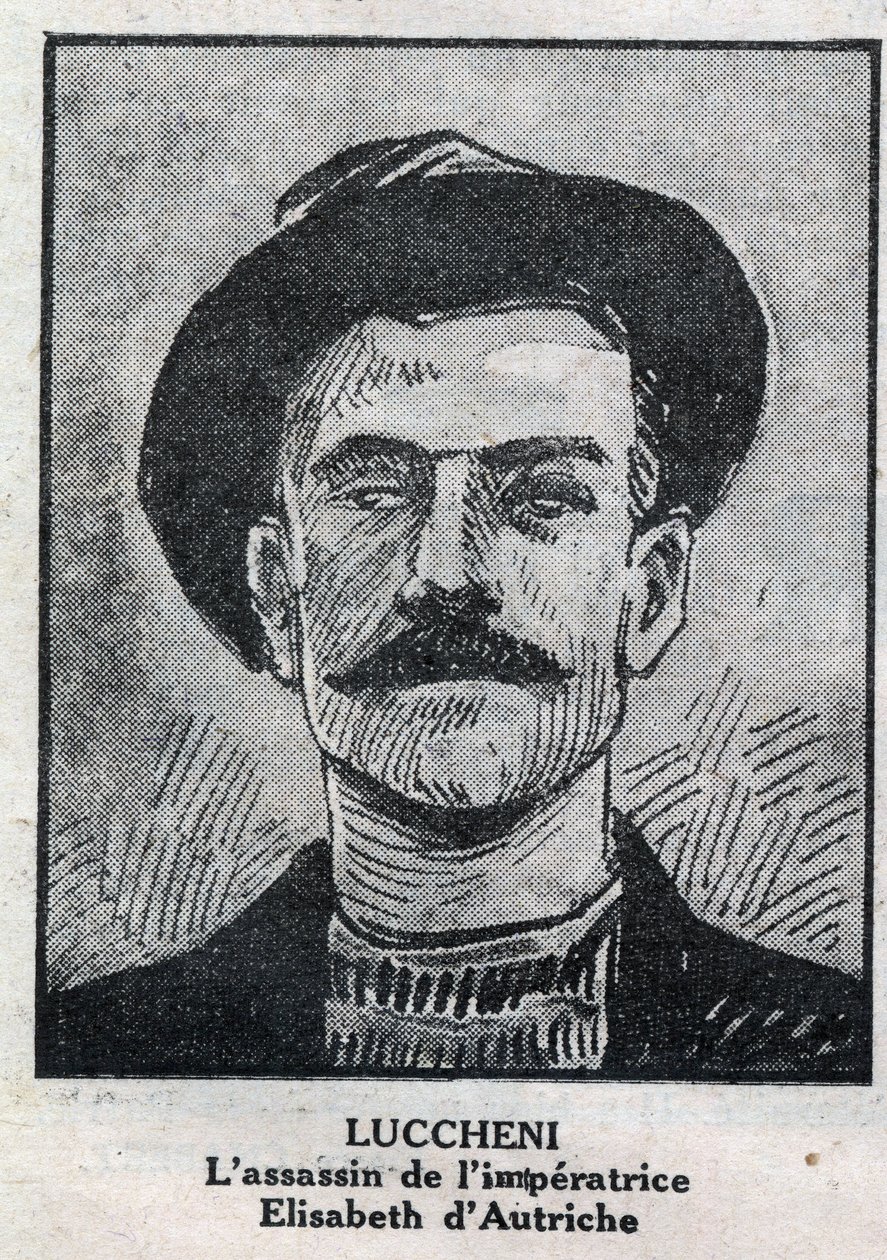 Portrait of Luigi Lucheni, Italian anarchist, assassin of Elisabeth de Wittelsbach by Anonymous Anonymous