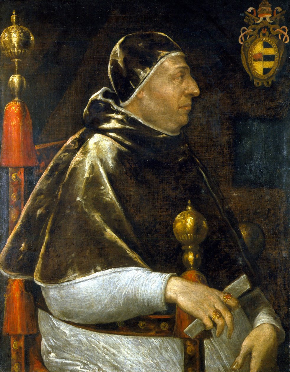 Portrait of Pope Alexander VI (Rodrigo Borgia 1431-1503). Anonymous Painting. Milan by Anonymous Anonymous