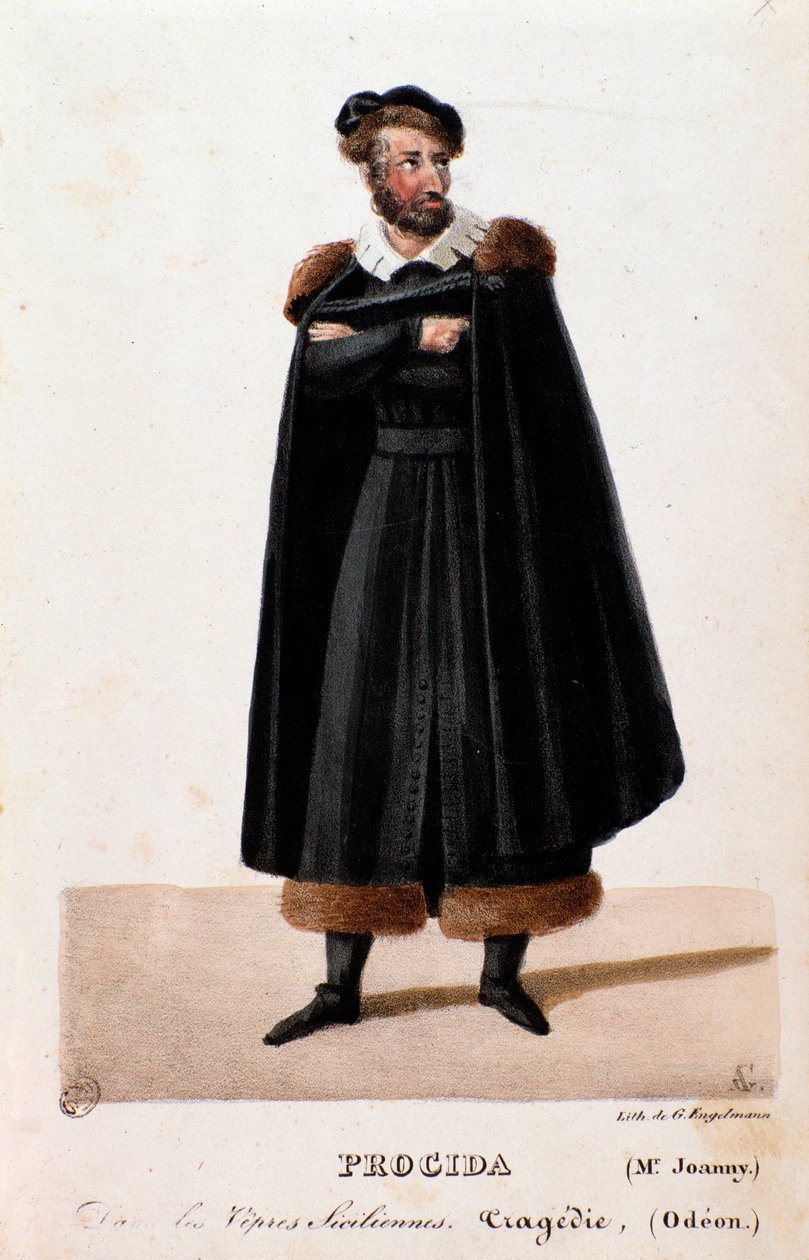 Portrait of Procida Interpreted by Joanny in The Sicilian Vespers by Anonymous Anonymous