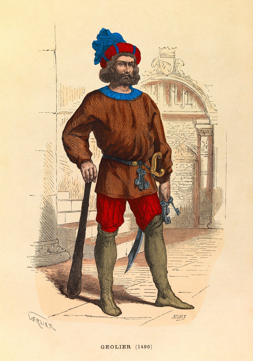 Portrait of a jailer in Paris in 1490 by Anonymous Anonymous