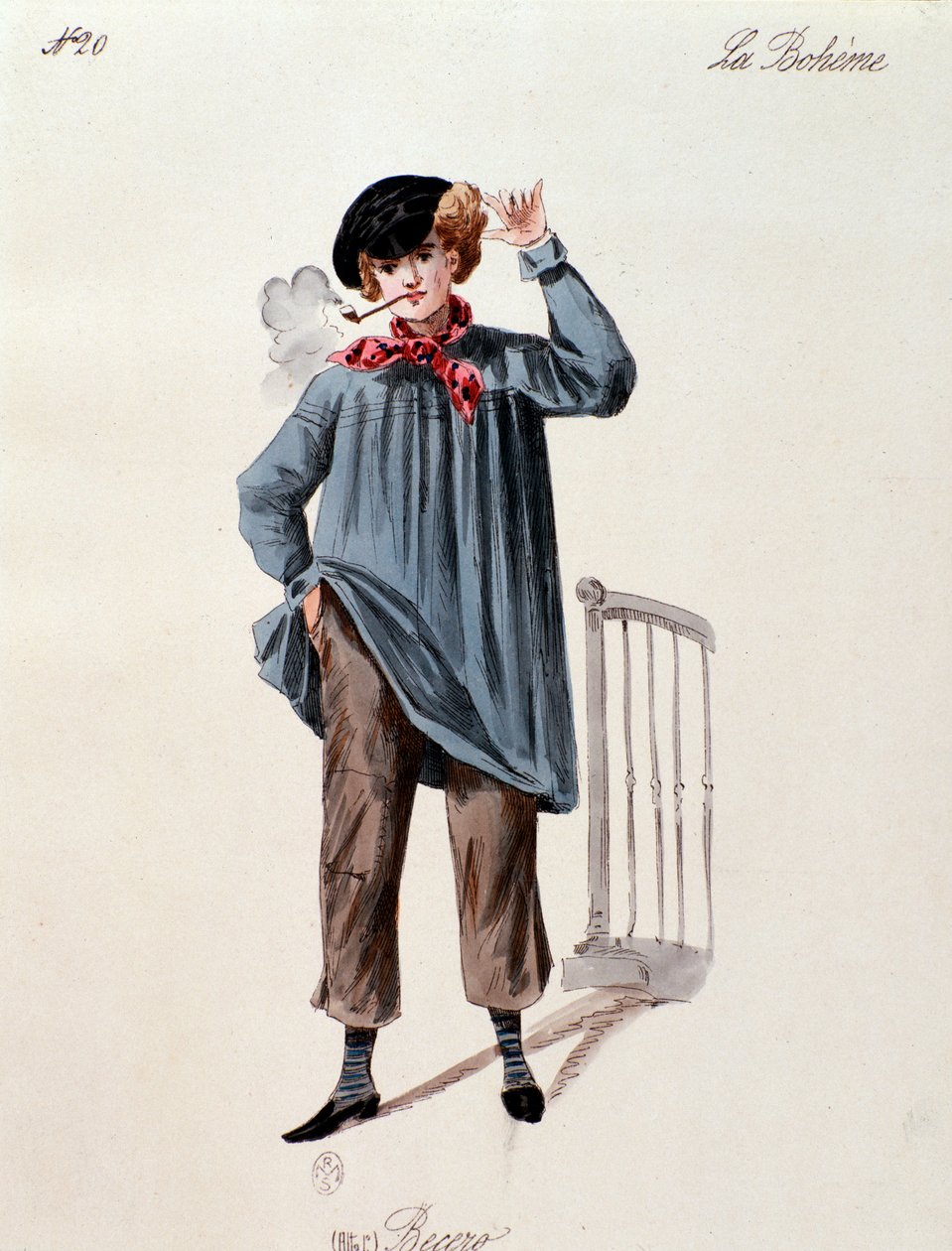 Portrait of a Street-Vendor I, from La Boheme by Puccini by Anonymous Anonymous