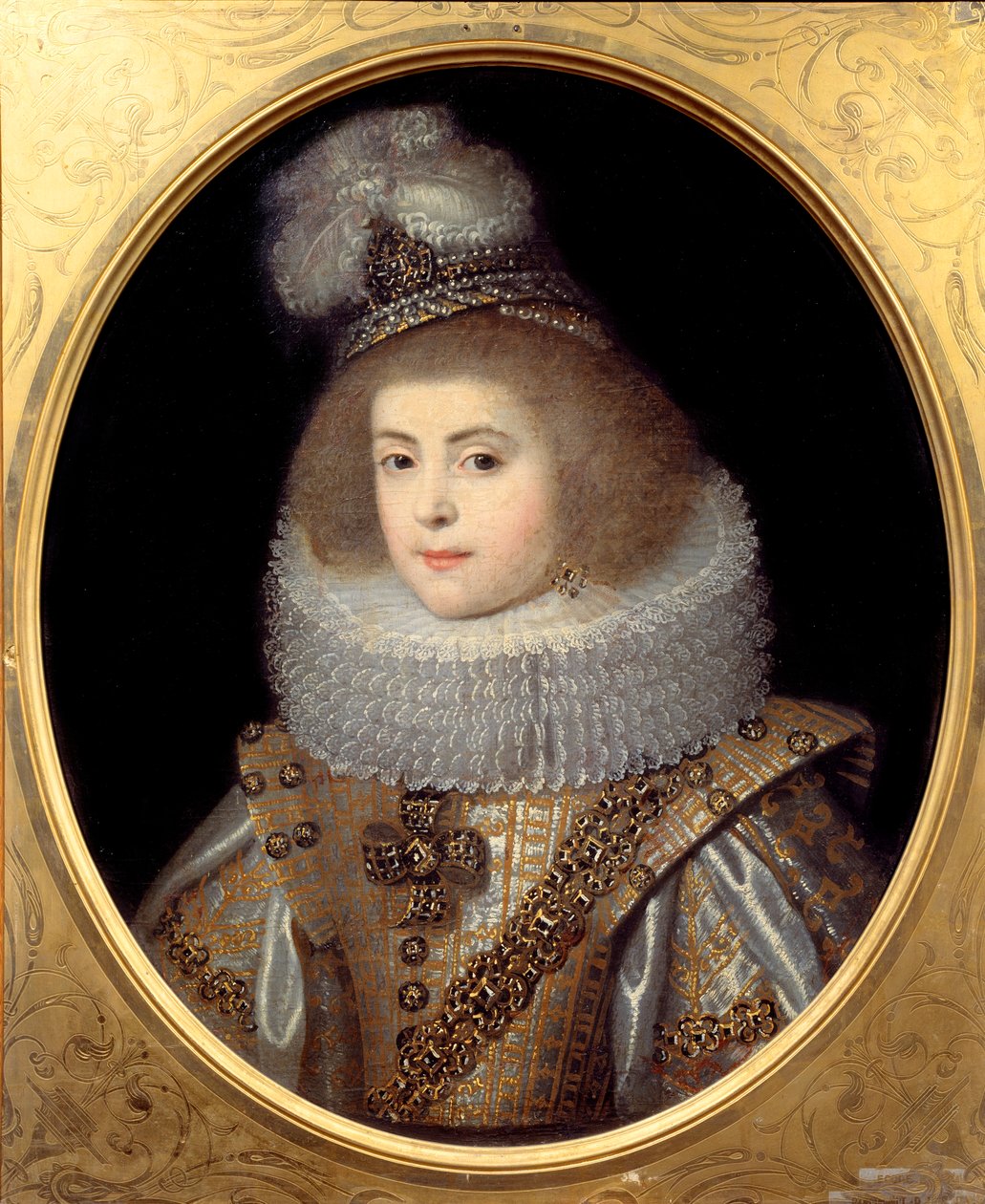 Portrait of a Young Girl from the Court of the King of Navarre. Anonymous Painting by Anonymous Anonymous