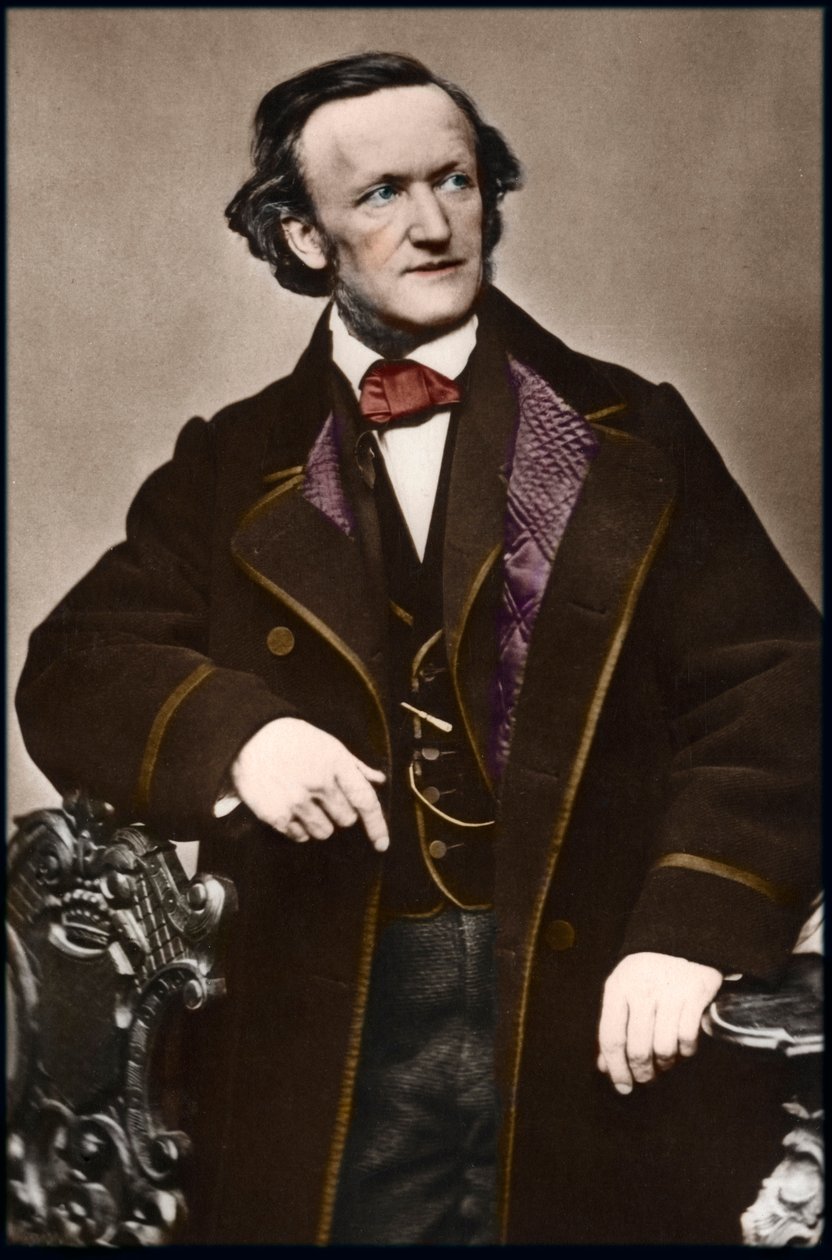 Portrait of composer Richard Wagner (1813-1883) - Portrait of Richard Wagner (1813-1883), German composer by Anonymous Anonymous