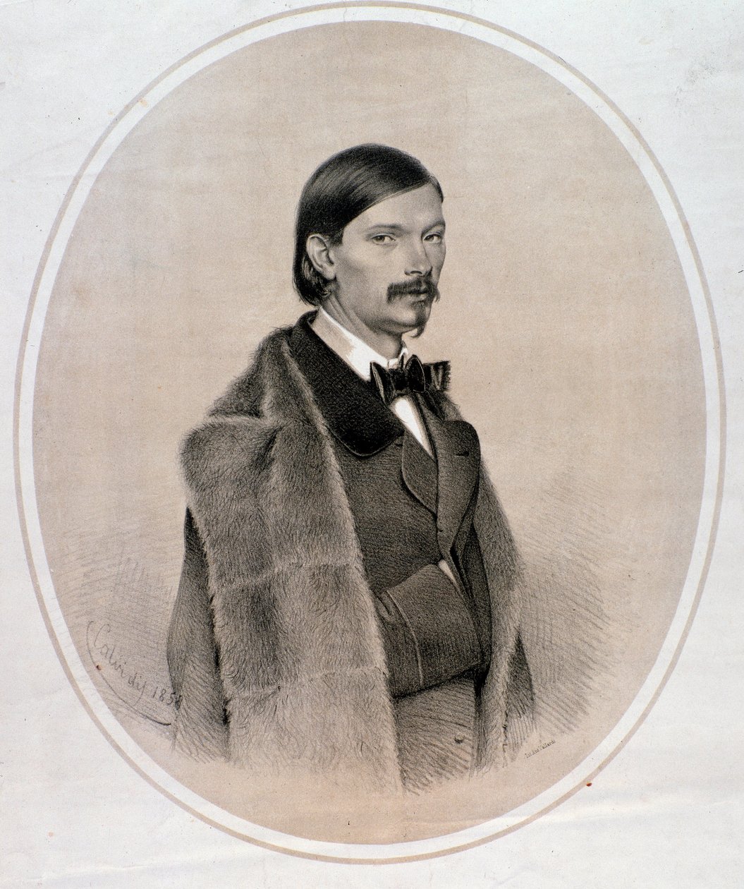 Portrait of Giovanni Bottesini by Anonymous Anonymous