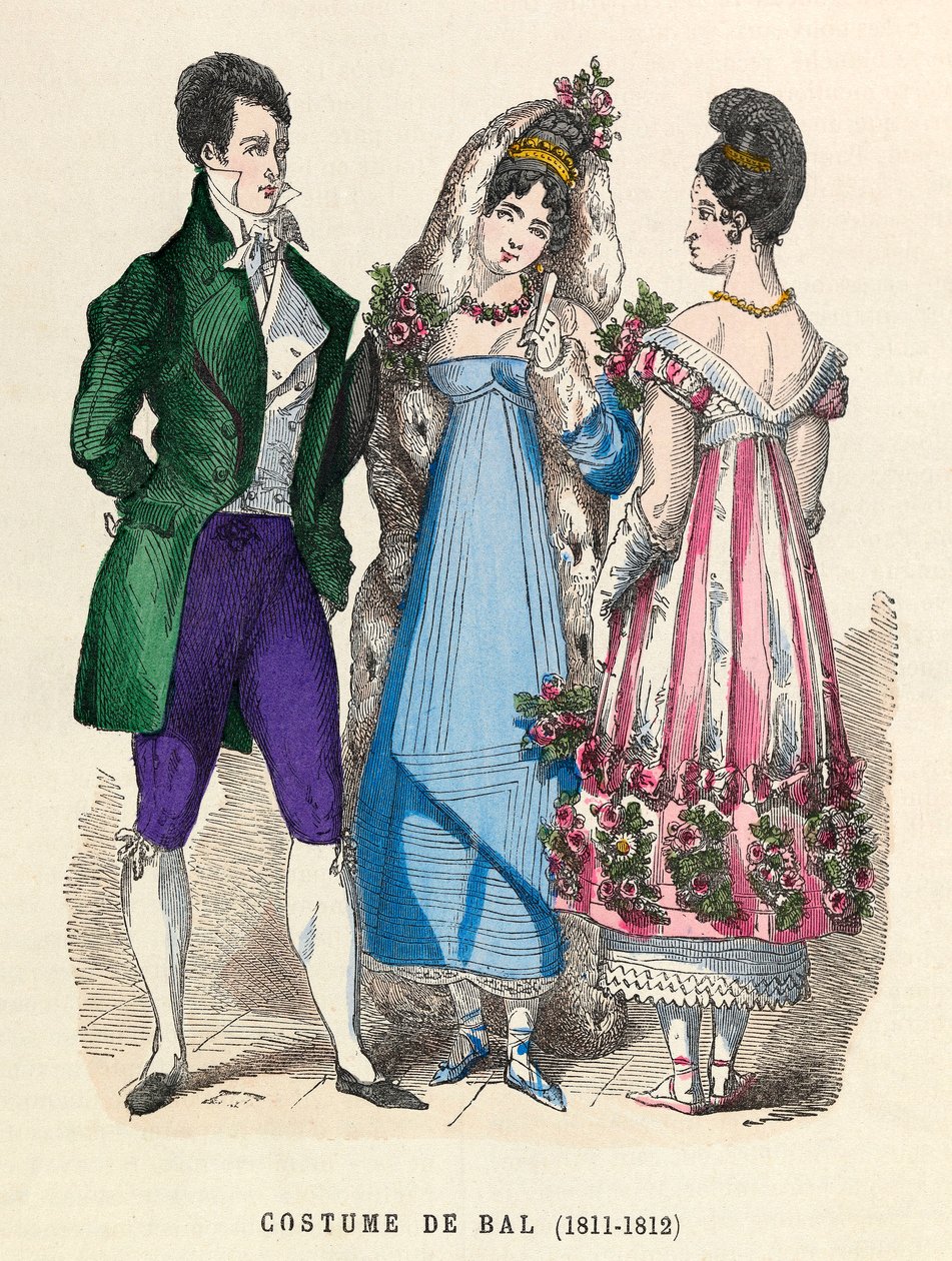Prom Costumes in 1811-1812 by Anonymous Anonymous