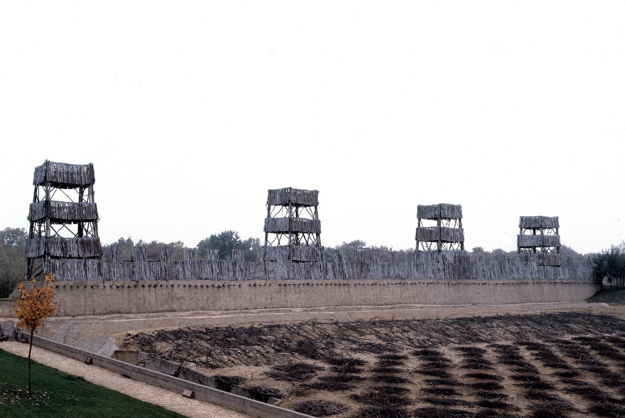 Reconstruction of the camp of Caesar in front of Alesia, Archeodrome of Burgundy by Anonymous Anonymous