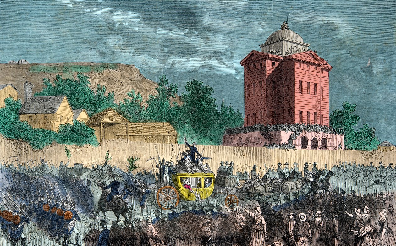 Return of Varennes, The Royal Family Brought Back to Paris on 25 June 1791 by Anonymous Anonymous