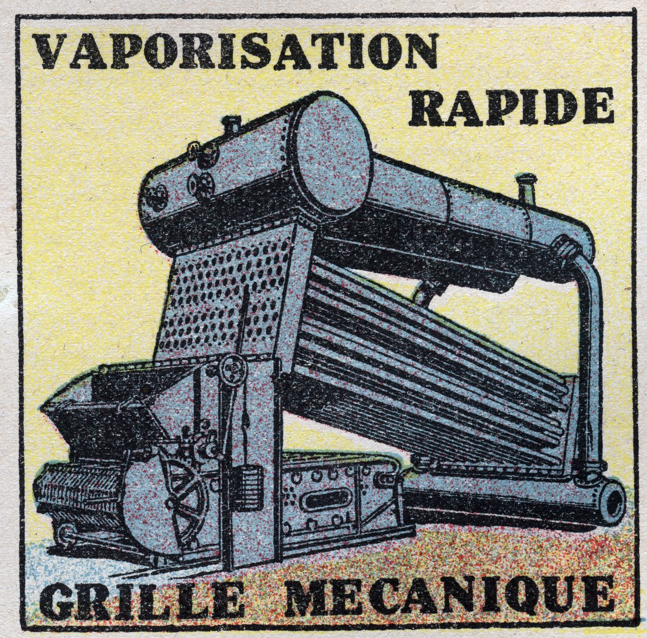 Steam generators: mechanical grid allowing automatic loading of a boiler. Anonymous illustration from 1925. Private collection. by Anonymous Anonymous
