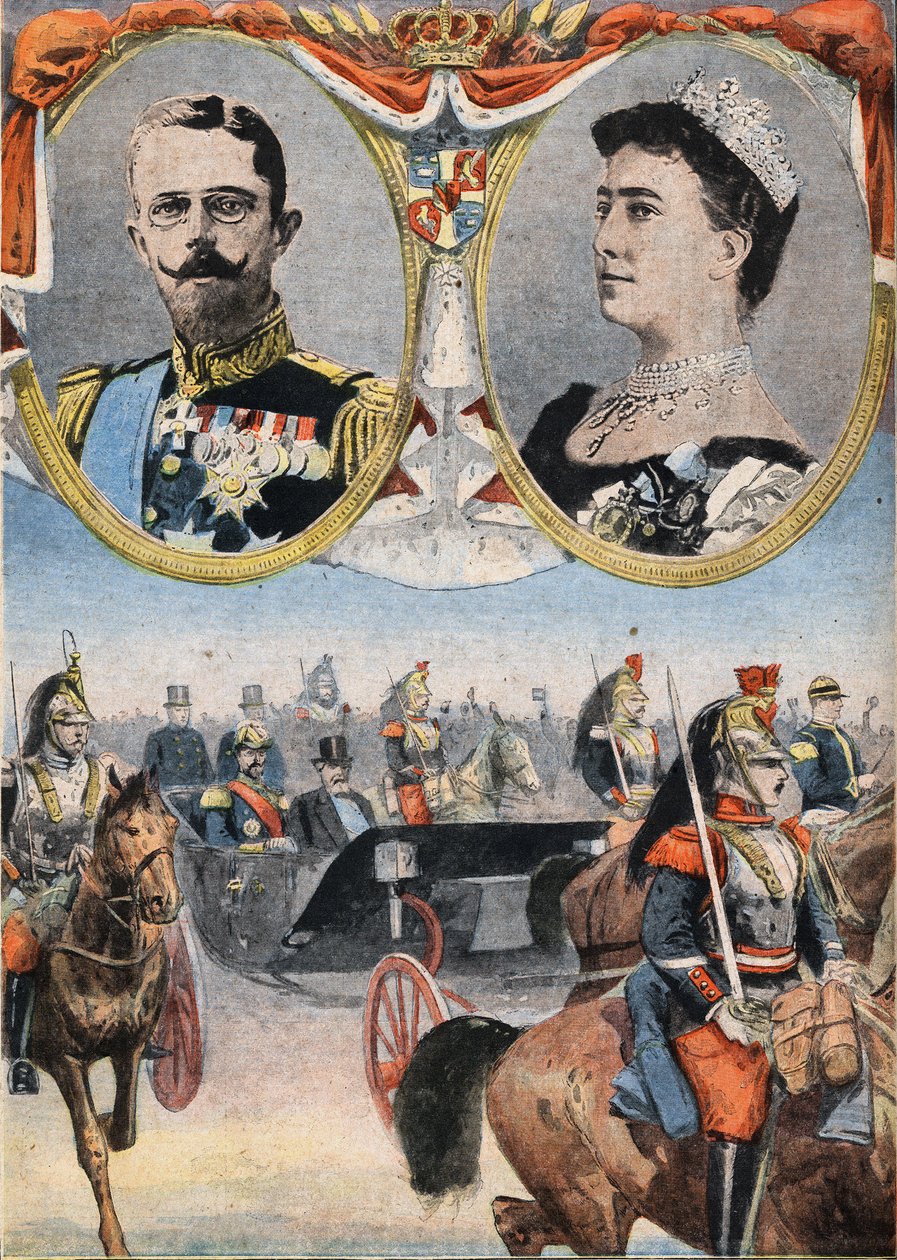 King Gustave V and Queen Victoria of Sweden by Anonymous Anonymous