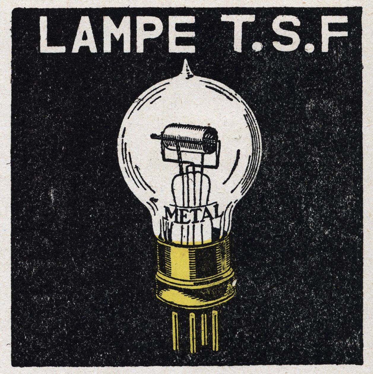 The T.S.F.: T.S.F. Lamp. Anonymous Illustration of 1925. Private Collection. by Anonymous Anonymous