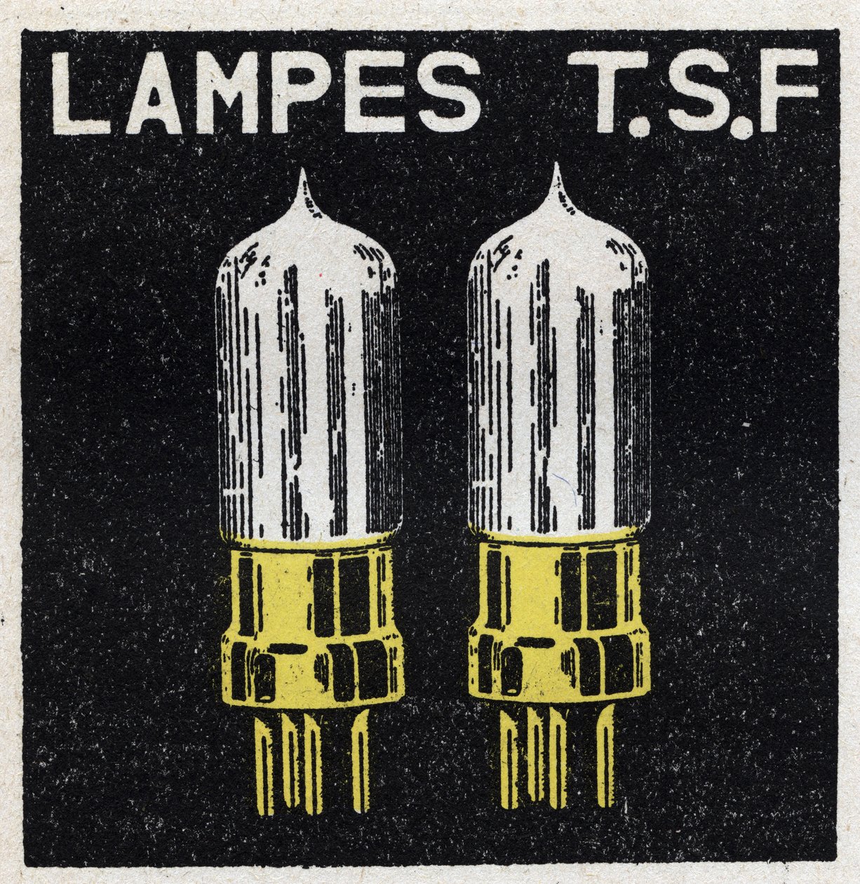 The T.S.F.: lamps T.S.F. Anonymous illustration of 1925. Private collection. by Anonymous Anonymous