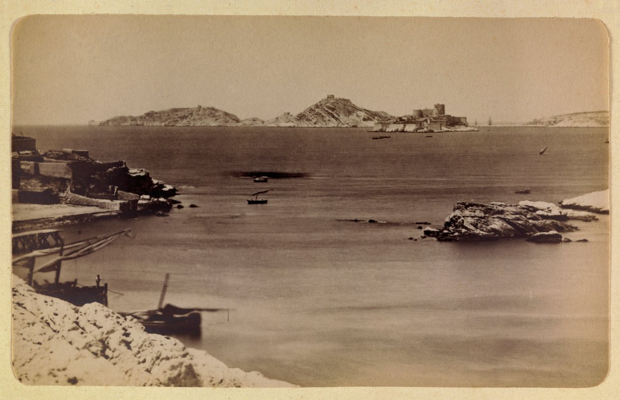 The Town of Marseille and Its Surroundings Around 1885-1890: The Castle of If and the Islands by Anonymous Anonymous