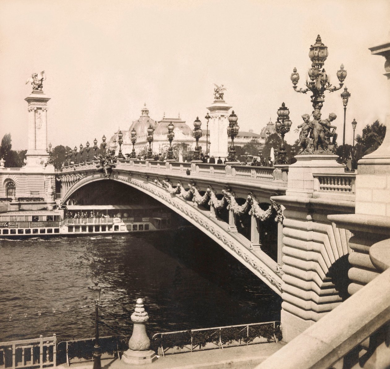Universal Exposition of 1900 in Paris: The Bridge Alexandre III by Anonymous Anonymous