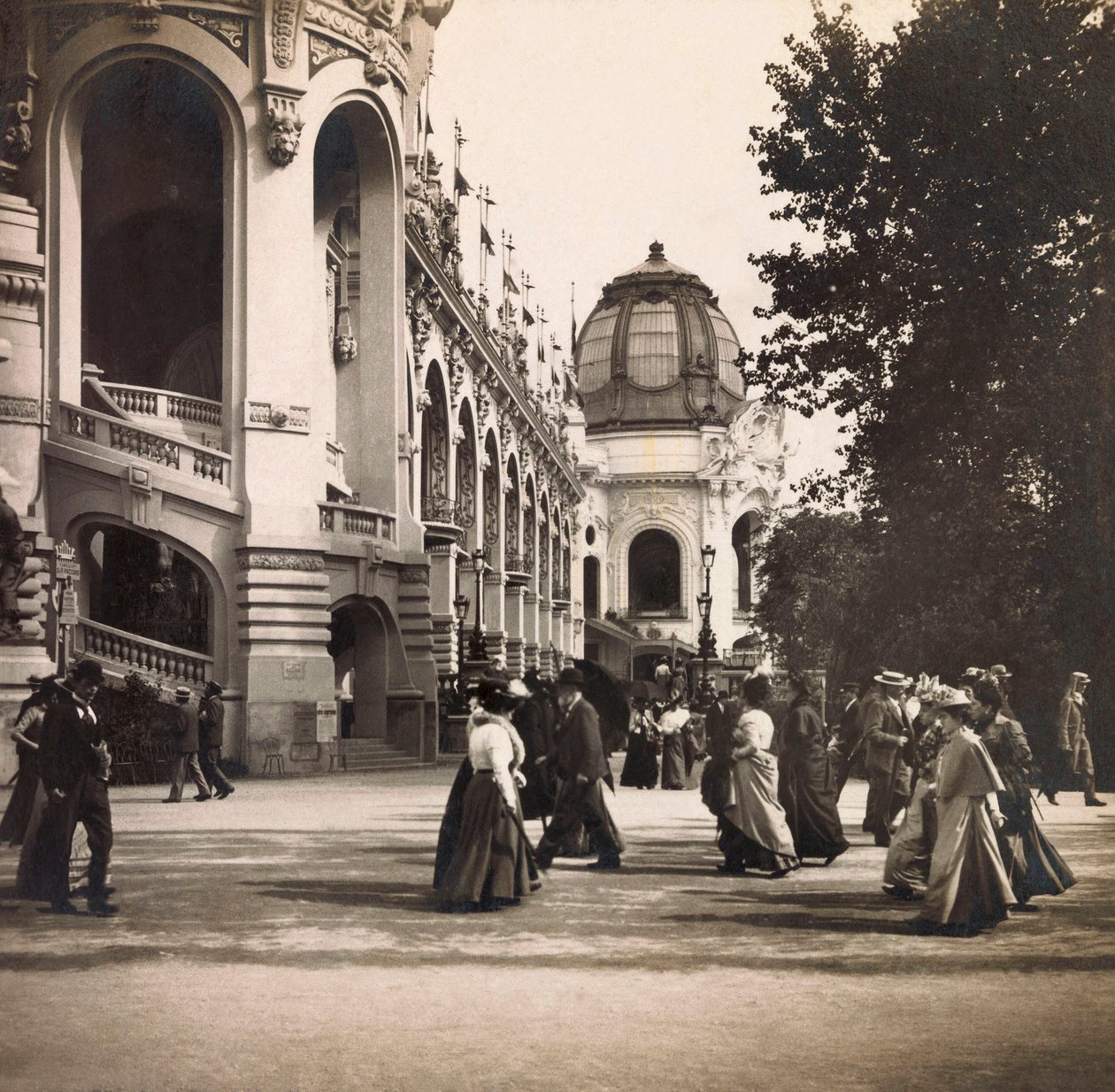 Universal Exposition of 1900 in Paris: View taken at Champs de Mars - private collection by Anonymous Anonymous