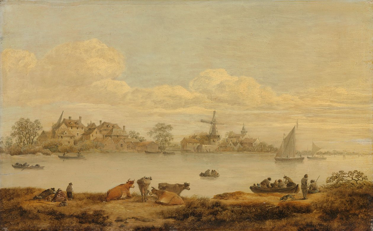 View of a River by Anonymous Anonymous