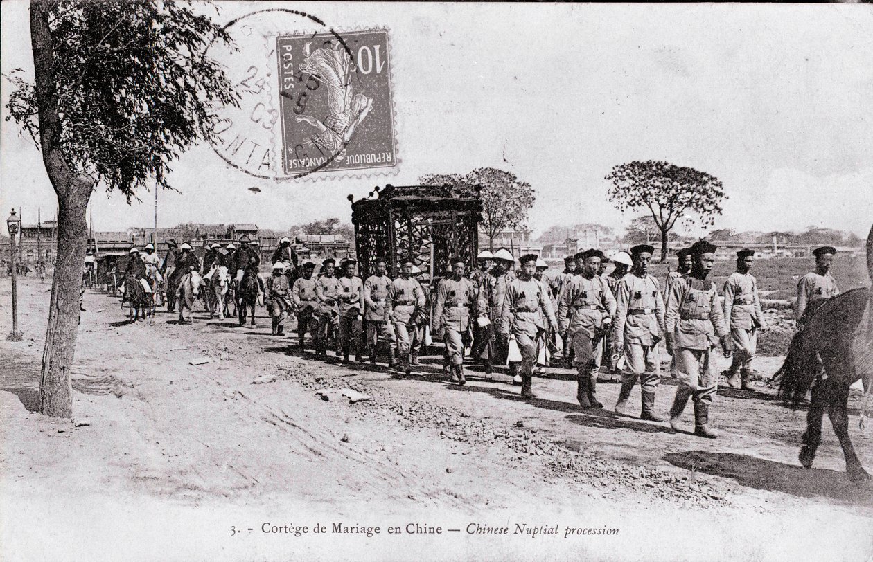 Wedding Cortege in China - Photography of the Beginning of the 20th Century - Private Collection by Anonymous Anonymous