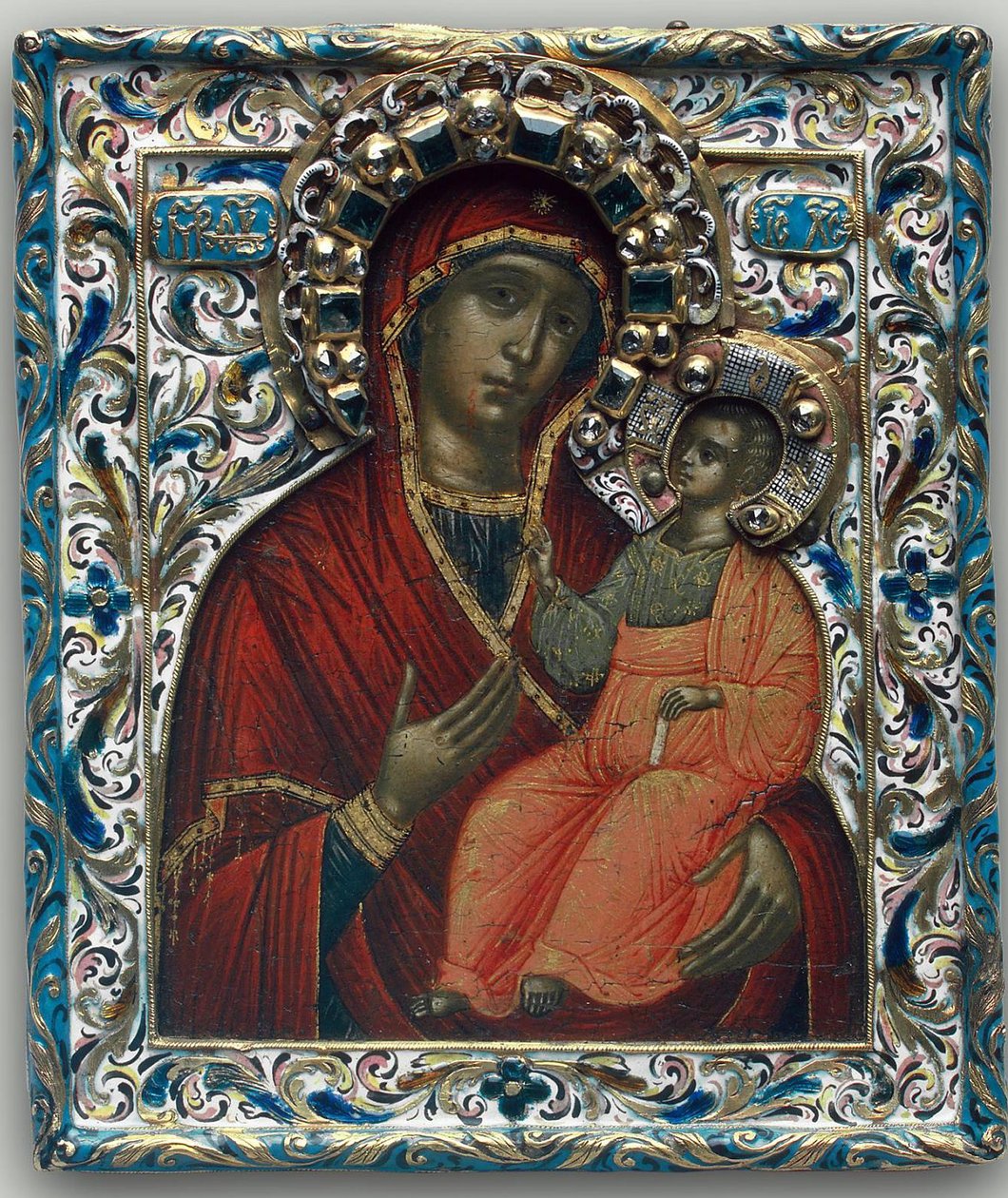 The Theotokos of Tikhvin by Anonymous Russian icon painter