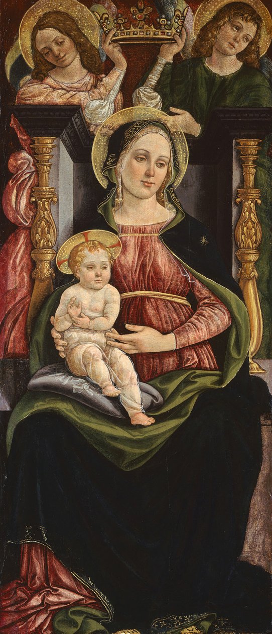 Virgin and Child Enthroned with Two Angels Holding a Crown, 1505-1515 by Ansano Ciampanti
