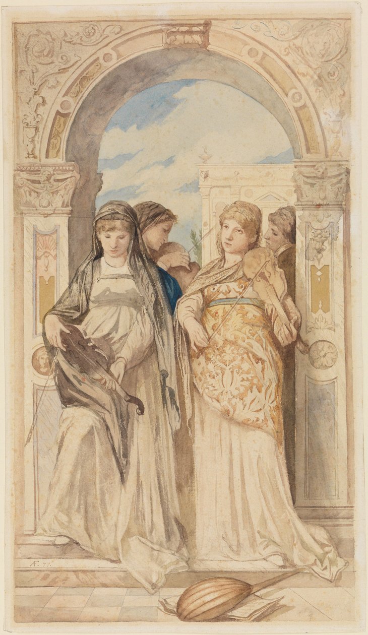 The Concert by Anselm Feuerbach
