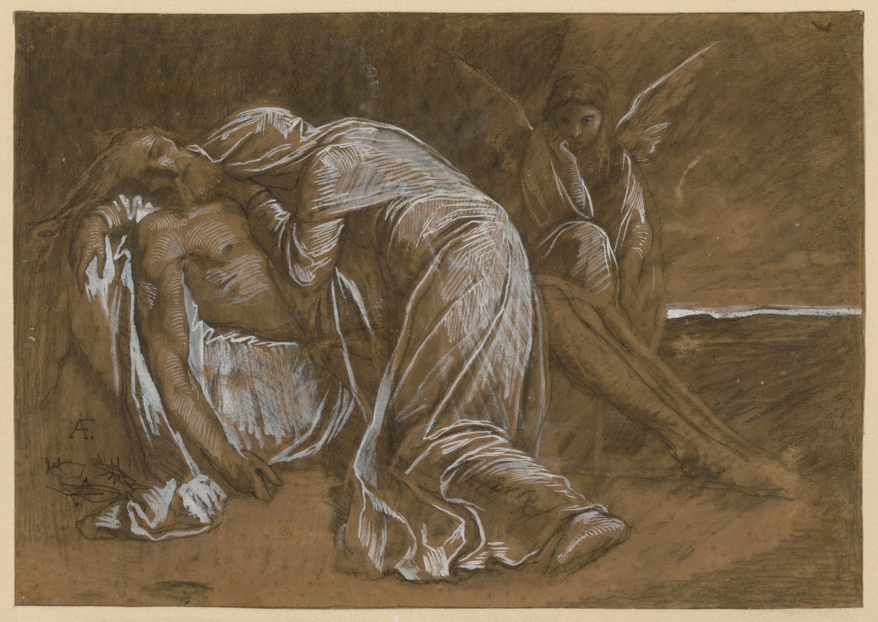 Mourning Women. Design for a Pietà by Anselm Feuerbach