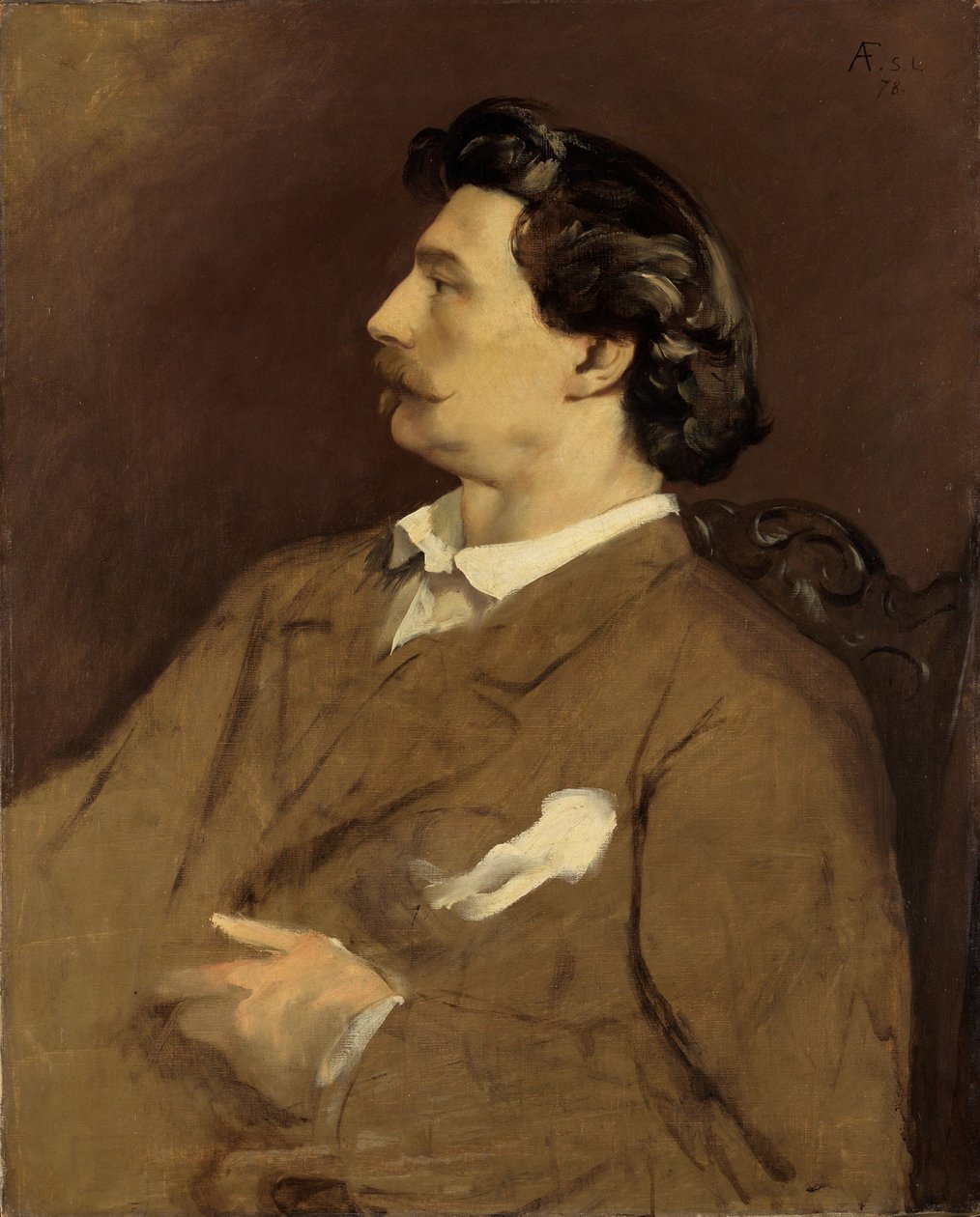 Self-Portrait by Anselm Feuerbach