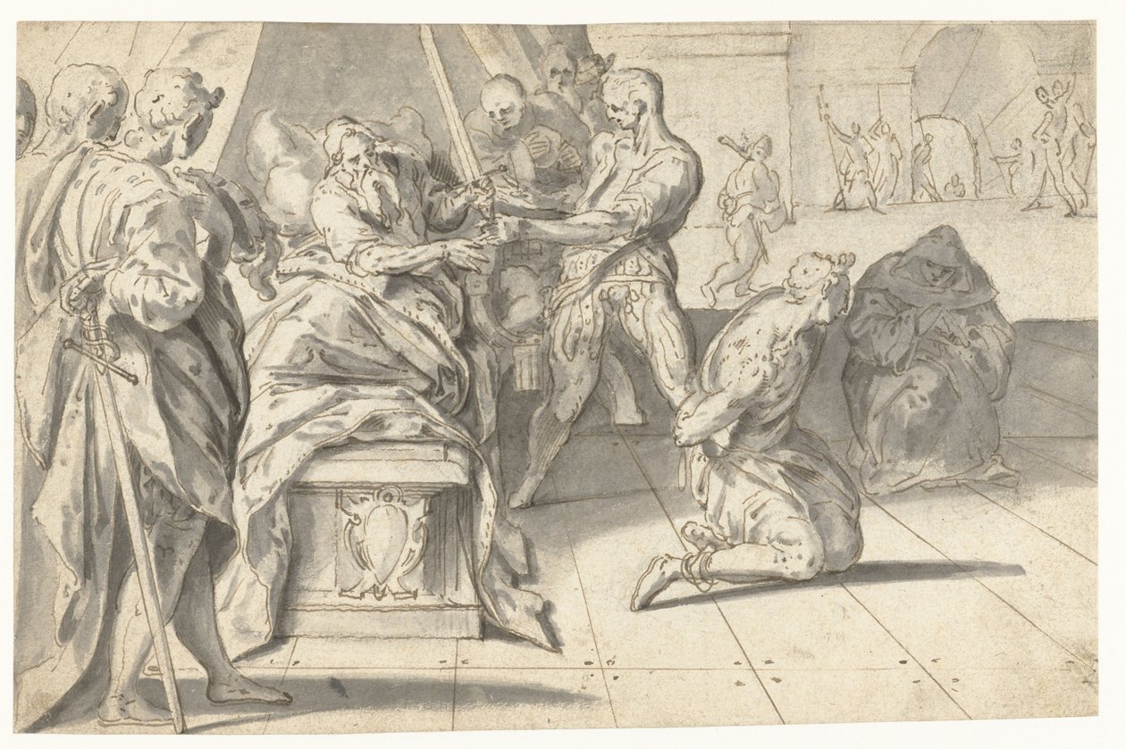 Judgment of Count William III the Good over the Bailiff of South Holland by Anthonie Blocklandt
