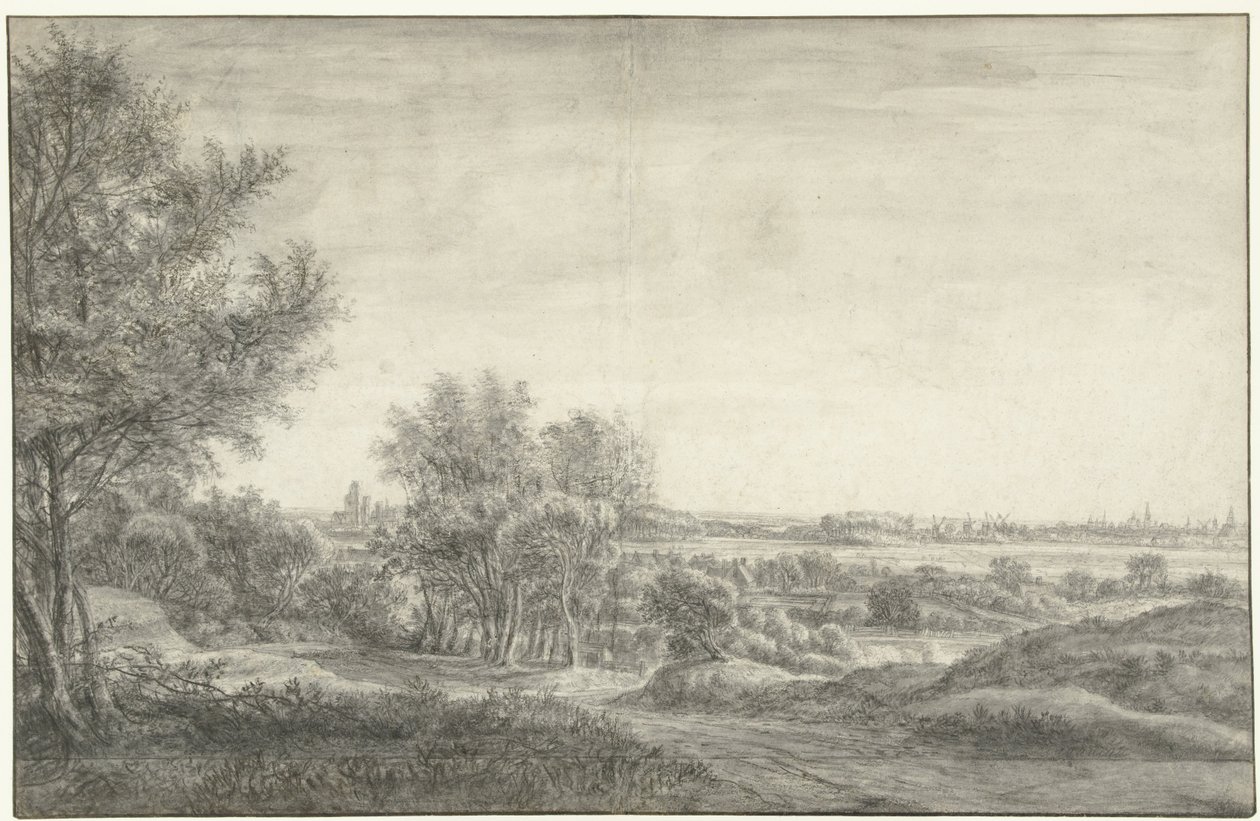 View from the Dunes of Haarlem with the Ruins of the Huis te Kleef by Anthonie Waterloo
