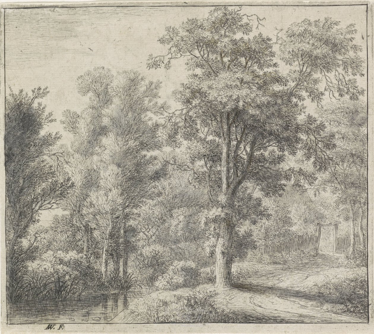 Entrance to the Forest by Anthonie Waterloo