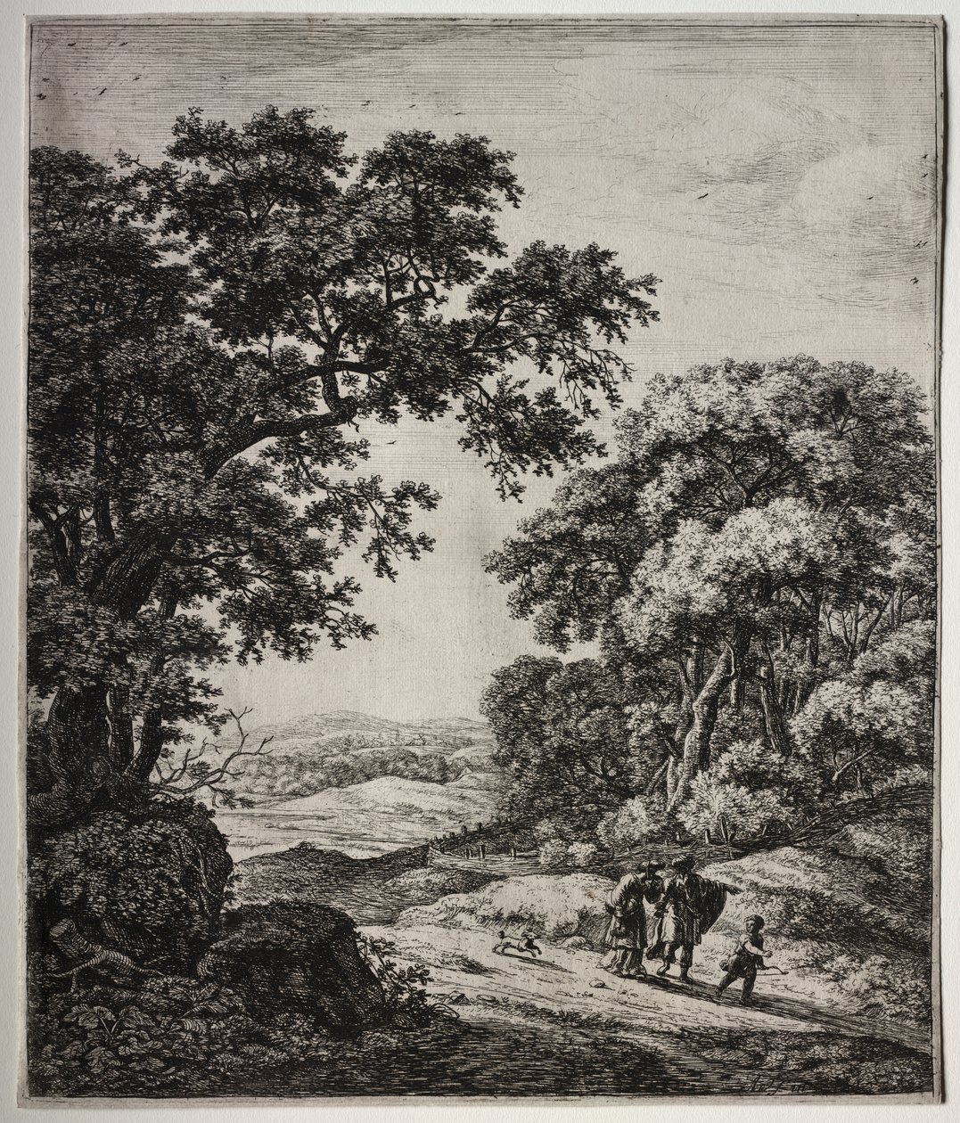 Six Large Upright Landscapes with Scenes from the Old Testament by Anthonie Waterloo