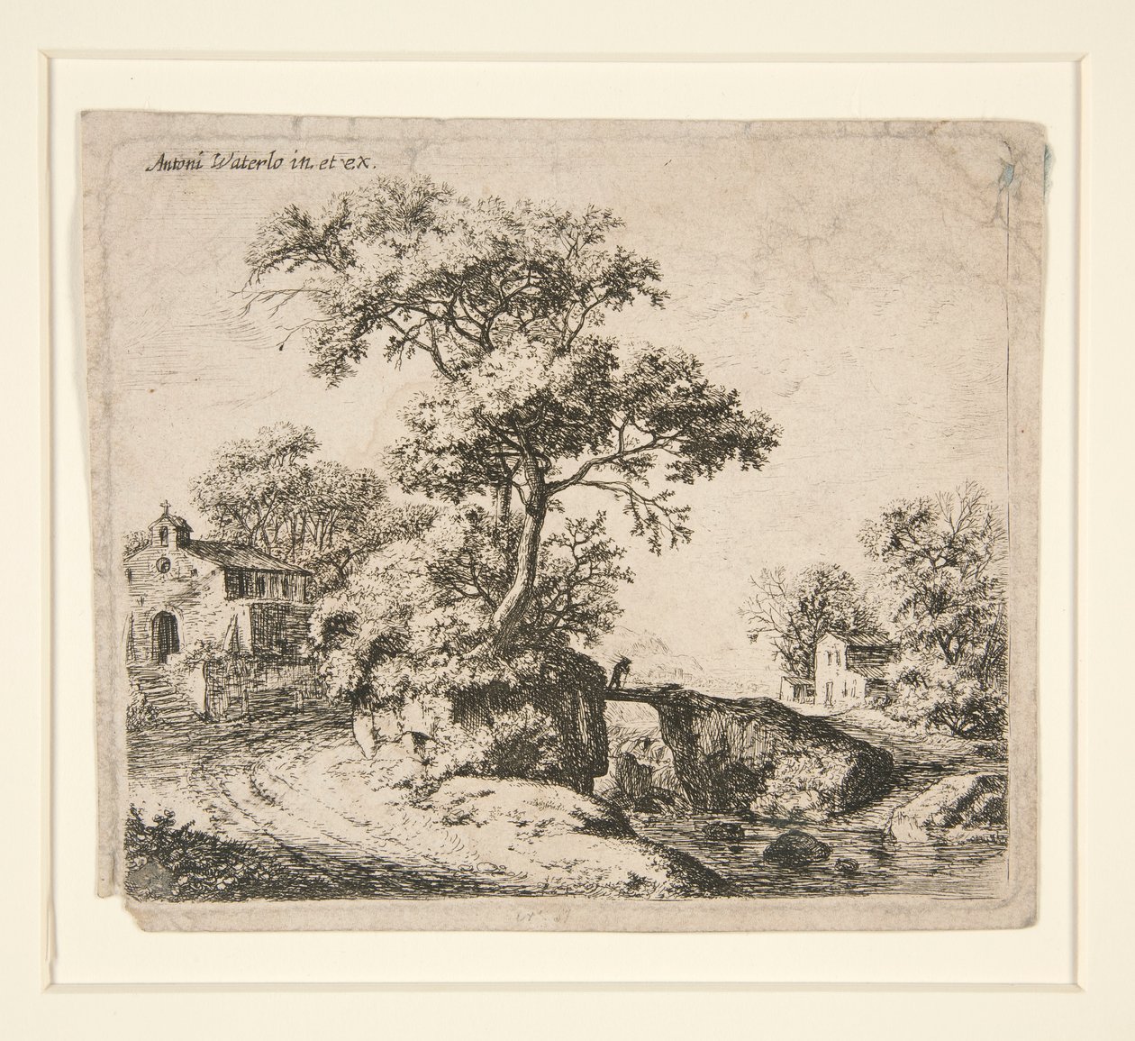 The Chapel with Steps by Anthonie Waterloo