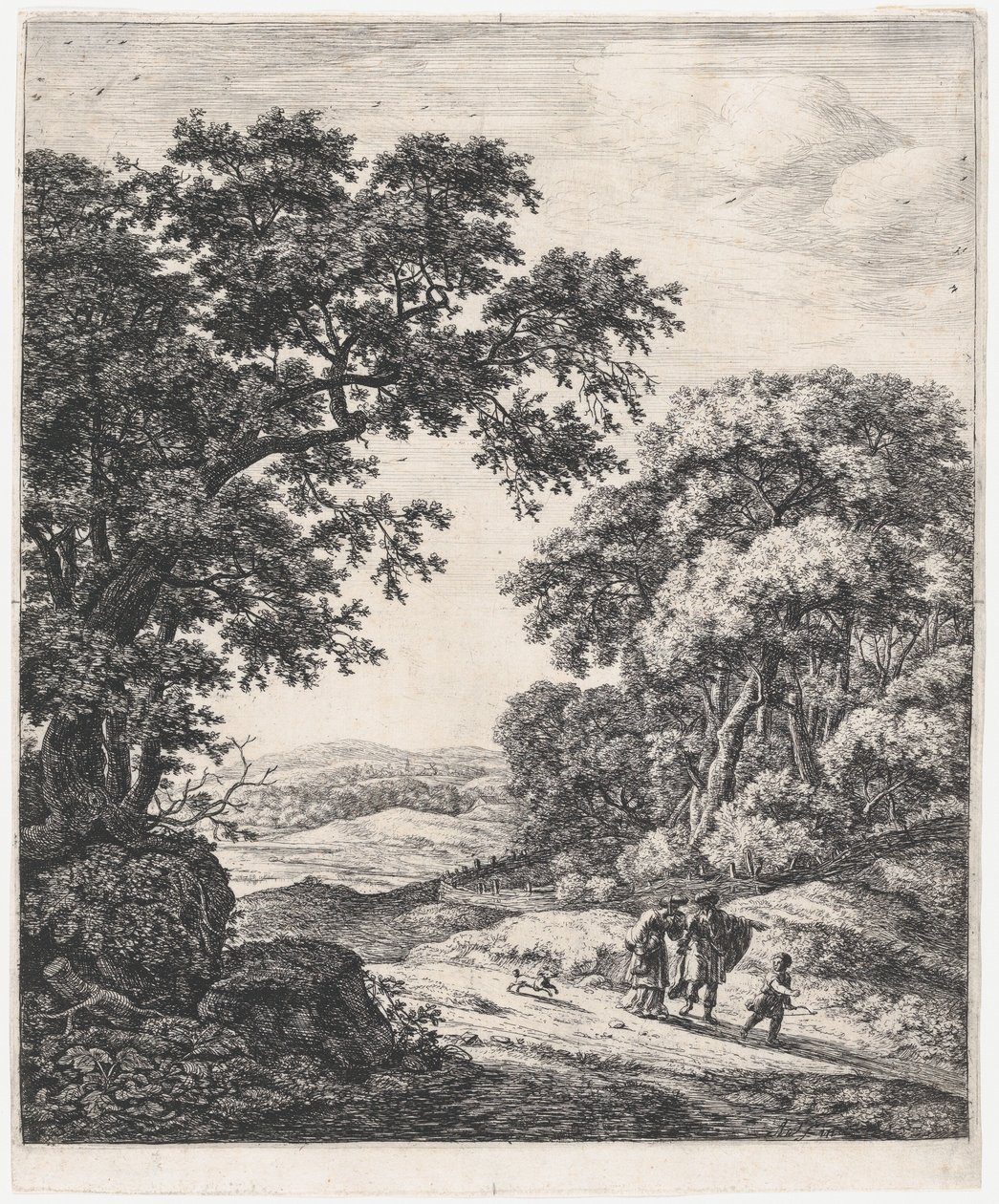 The Departure of Hagar, 17th century by Anthonie Waterloo